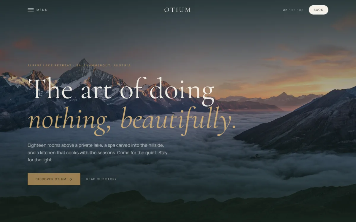 OTIUM boutique hotel web stranica